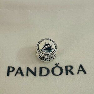 Pandora Alaska Engraved Cruise Ship Polar Bear Dangling Pandora Charm